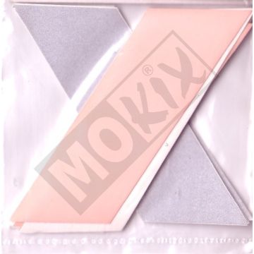 STRISCE RIFLETTENTI 4 x arancioni 4 x grigie