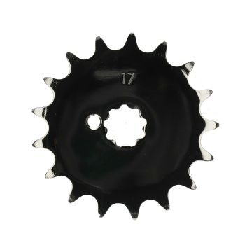 Pignone anteriore DMP Puch Maxi 17 denti cromato