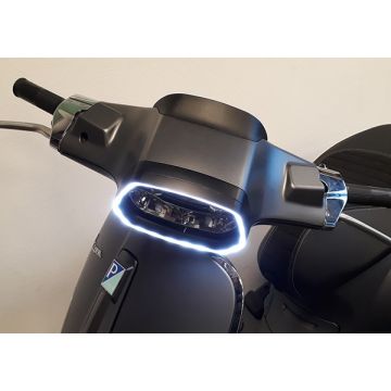 Cerchione faro LED EVO-1 Vespa Sprint 50-125-150cc nero opaco 2.0 DMP