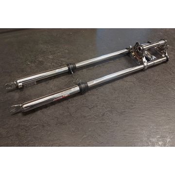 Forcella anteriore extra lunga e larga Puch Maxi 710mm cromata EBR