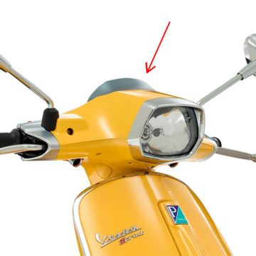 Coperchio sterzo per spoiler Vespa Sprint originale argento 1b001309500hg