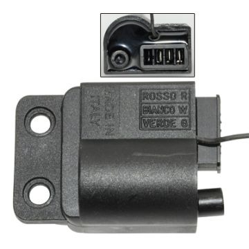 Bobina di accensione/CDI Piaggio 50 <- 1999 (pre Hi-Per 2) /Vespa PK S/Ciao Mix/Si Mix/Easy Moving/Runner/Stalker/ET2/Free/NRG/NTT/Typhoon/ZIP 610324M originale