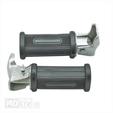 Set ovale nero basso con supporti universali Duo