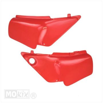 Coperture laterali lunghe Honda MT Paris Dakar rosse Supertec