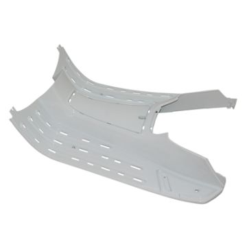 Pedana (senza pedane e gommini) Vespa LX/S - Bianco Montebianco (544) 62212440BR originale