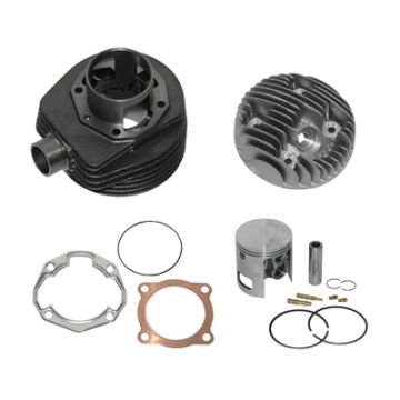 Cilindro con testata -Malossi SPORT in ghisa 177 cc 3 canali/corsa 57mm /scarico in 1 pezzo- Vespa PX125/PX150/COSA125/COSA150/LML Star 125/150/Stella 125/150 3117181