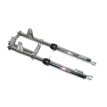 Forcella anteriore corta e larga per freno a disco EBR cromato Puch Maxi