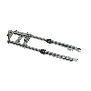 Forcella anteriore lunga e larga per freno a disco EBR cromato Puch Maxi