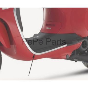 Striscia decorativa/pedana di protezione bordi sinistra cromata Vespa Primavera/Sprint 50-125-150 673640 originale