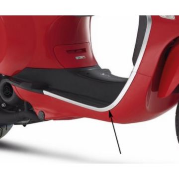Rivestimento/protezione bordi pedana destra cromata Vespa Primavera/Sprint 50-125-150 673641 originale