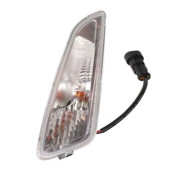 Luce intermittente/indicatore di direzione/bianco - vetro trasparente/sinistro per Vespa Primavera/Sprint 6800845 originale