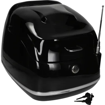 Bauletto da 26 litri nero lucido Grande Retro KXM