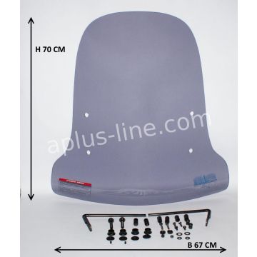 Parabrezza ad alta fumosità AGM Goccia/Turbho CS/CD/IVA Jet