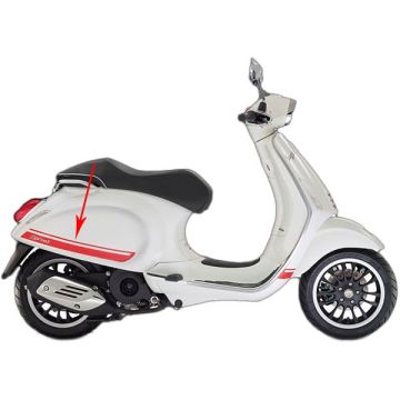 Set adesivi -Piaggio (Sprint) /rosso- Vespa Sprint 50/Vespa Sprint 125/Vespa Sprint 150 parabrezza laterale con emblemi 605944M00R originale