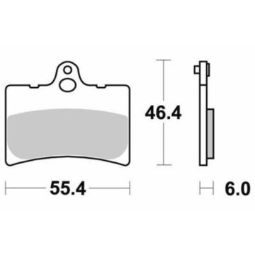 Set pastiglie freno Derbi FDS/Forza per sbs 126hf