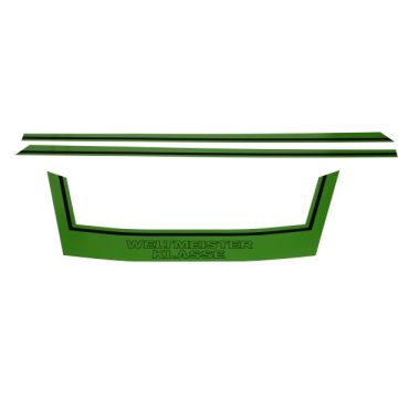 Set di adesivi verdi Weltmeister Class adatto a Kreidler