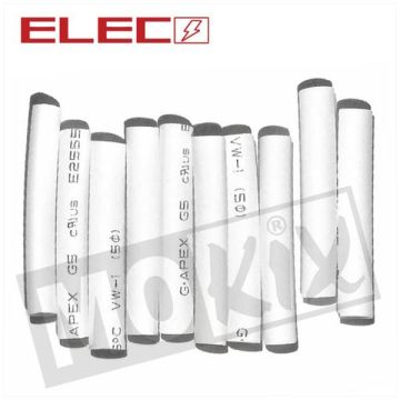 TUBO TERMORETRAIBILE 3,5 mm x 40 mm BIANCO 10 pezzi