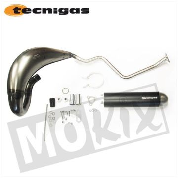 Marmitta Tecnigas Malaguti XSM/XTM /Yamaha DT50 /Peugeot XPS/E-nox in acciaio