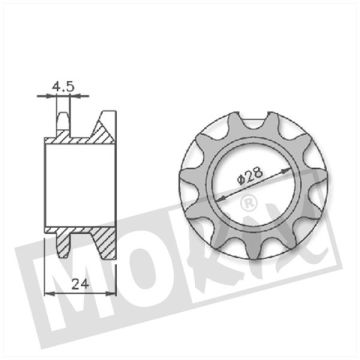 Pignone IGM 13 denti Peugeot 103 SP/MVL