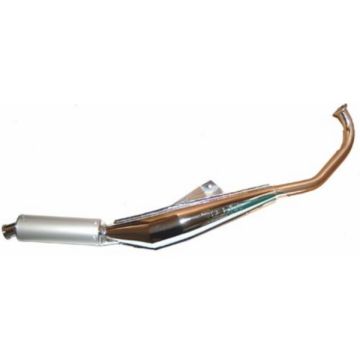 Espansione di marmitta tecno Tomos Funtastic/Revival TS/Streetmate/Youngstern-TS cromato/alluminio