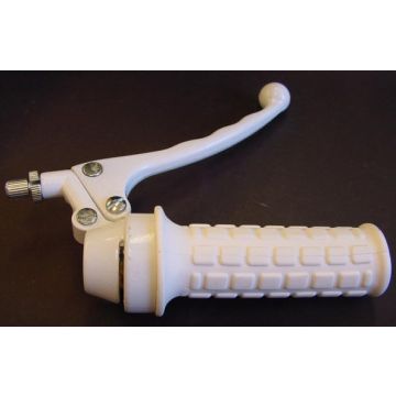 Leva acceleratore + freno Tomos A3/A35 bianca destra