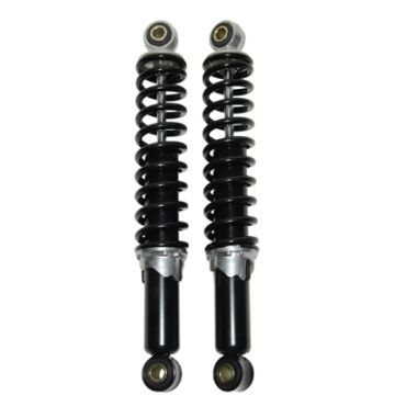 Set ammortizzatori 280 mm regolabili neri Piaggio Bravo/Super Bravo/Camino/Citta/Maxi/Tomos DMP