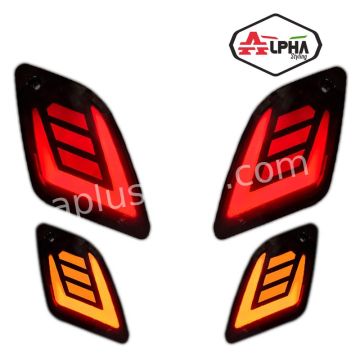Set frecce Vespa GTS 250/GTS 300 led matrix stile Alpha (in fuga) posteriore