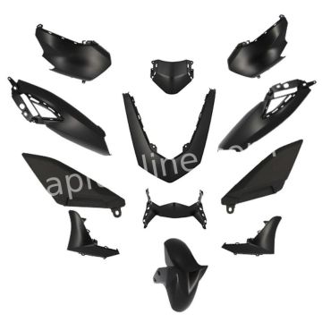 Kit Carene Yamaha NMAX 2021-> nero opaco da 12 pezzi