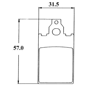 Set pastiglie freno Aprilia AF1/F12RST/F15/rosso/Rev/Streetmate/TUA/YOU per DMP