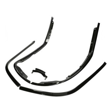 Set telaio decorativo per scudi gambe nero lucido 3 pezzi Vespa Sprint/Primavera 50-125-150