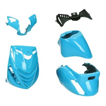 Kit Carene SP look Piaggio Zip 2000-> Porsche GT-3 azzurro EVO-1 close DMP 5 pezzi