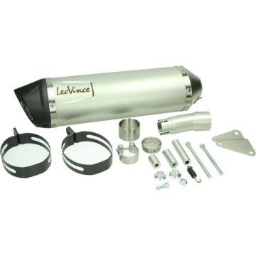 Scarico E-mark Piaggio MP3 500cc alluminio/carbonio Leovince lv one evo