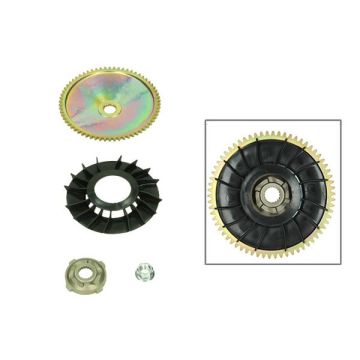 Ingranaggio di avviamento/semipuleggia/set ventola di raffreddamento Piaggio nuovo modello 2 tempi/4 tempi CIF 4 pezzi