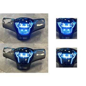 Faro anteriore full led sport-1 Piaggio Zip 2000-> fumo DMP (vedi info)