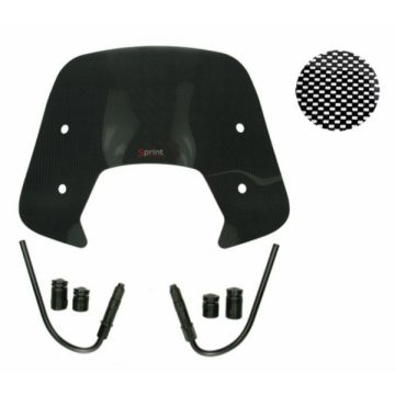 Parabrezza in carbonio a bassa lucentezza Vespa Sprint 50-125-150 2014->