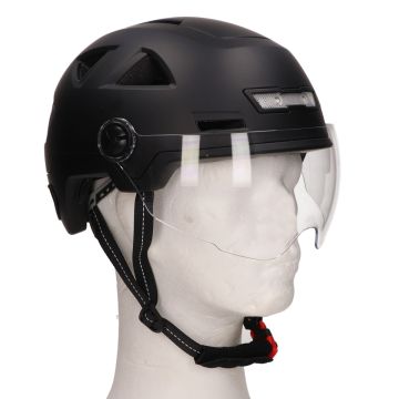 Casco Speed pedelec Vito E-light con visiera nera opaca