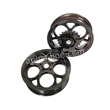 Set di cerchi adatto per Vespa Primavera/Sprint Gloss Black