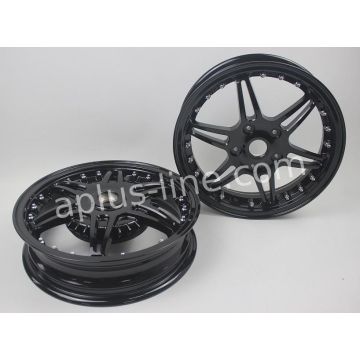 Set di cerchi adatto per Vespa Primavera/Sprint Gloss black edition Sport