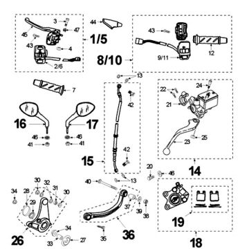MANIGLIA A GAS ORIGINALE SPEEDFIGHT LC