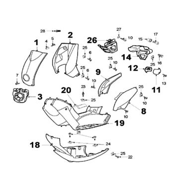 PIASTRA POSTERIORE originale LUDIX