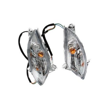 Set indicatori di direzione anteriori sinistro/destro modello China LX Scooter/VX/VX50S/Riva/Napoli/Benson/Touring/Toscana/Lux/VXL/RL/Azzuro/Rmini/Delphi/GTS