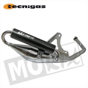 Marmitta Kymco orizzontale 2 tempi cromato Q-tre Tecnigas