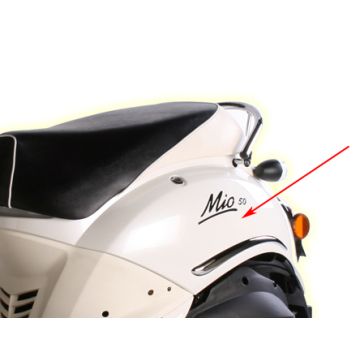 Parabrezza laterale/copertura per moto Sym Mio bianco sinistro. 83600-a7a-000-qa originale