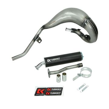 Kit marmitta Beta RR bianco/nero E-mark E 5 Bufanda Turbo