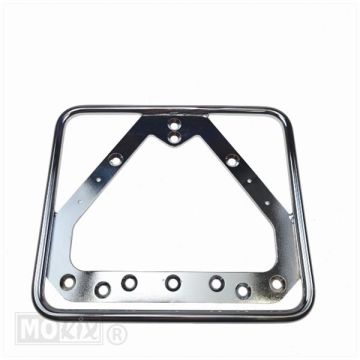 Portatarga 145x125mm retrò cromato