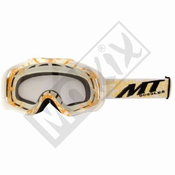 Occhiali da motocross MT Pro ll bianchi