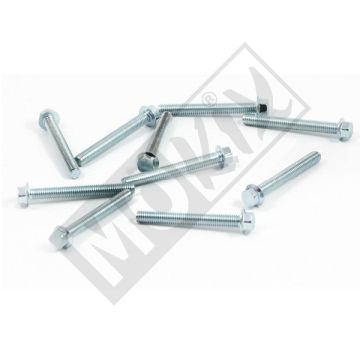 Bulloni a flangia lunghezza M6x50mm (SW10) vuoti 10 pezzi incluso telaio