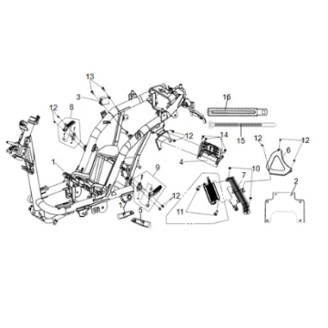 Corpo telaio Sym E-Fiddle