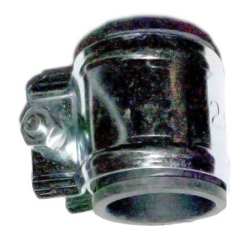 Connettore di marmitta piegato 28mm con gomma universale diametro interno 28-30mm Silex