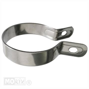 Fascetta di marmitta universale tonda 64mm in acciaio inossidabile